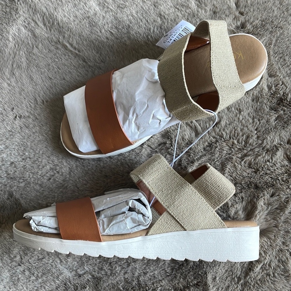 Kensie - Women’s Wedge Stretch Sandals